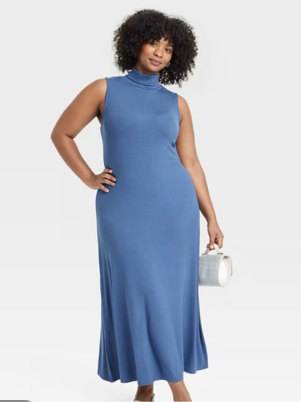 NWT A New Day Sleeveless Mock Neck Midi Dress